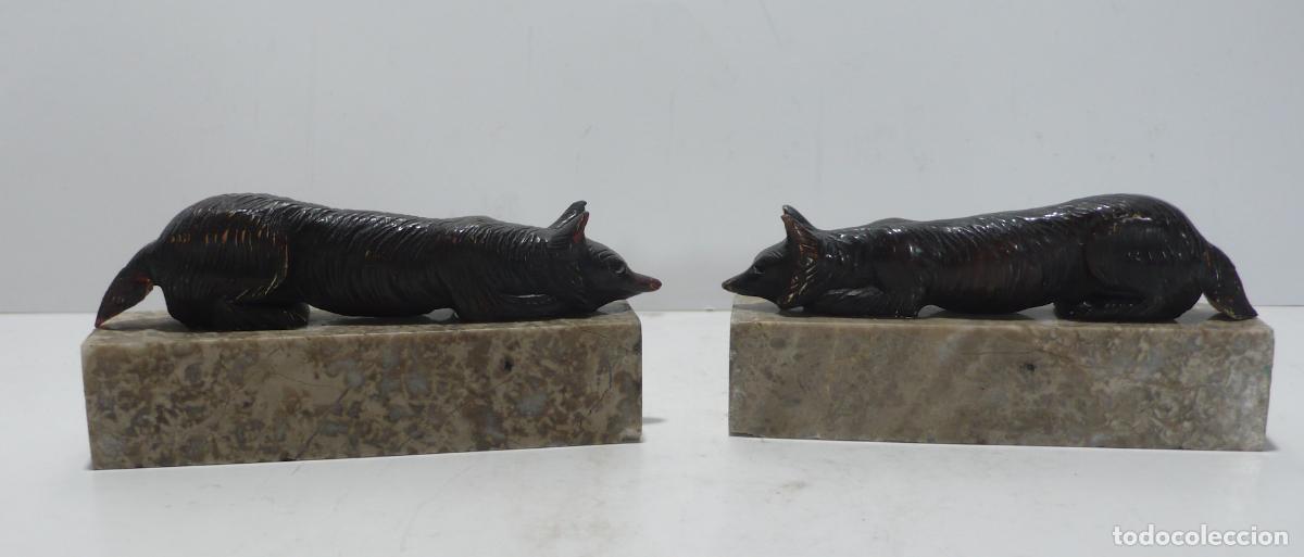 Arte: PAREJA DE ZORROS EN PASTA - Foto 1