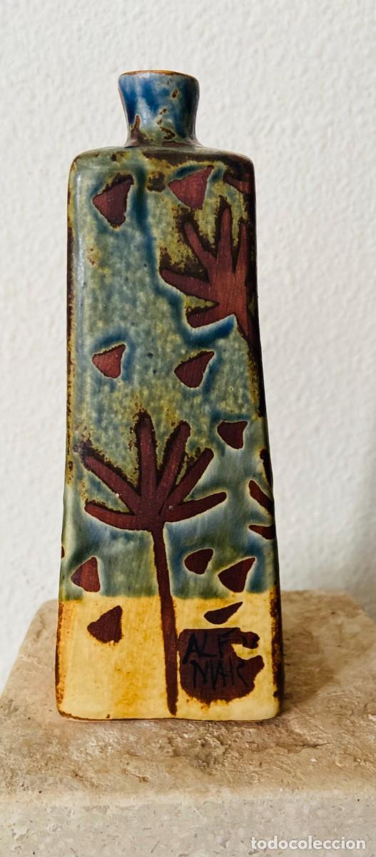 Arte: BOTELLA ALTO PEQUENA DE CERAMICA - Foto 2
