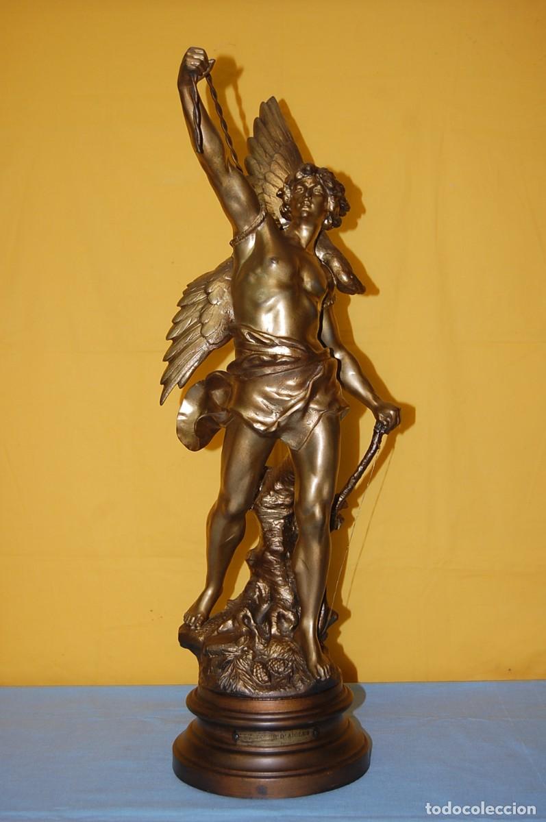 Arte: ESCULTURA DE CALAMINA DORADA. - Foto 1
