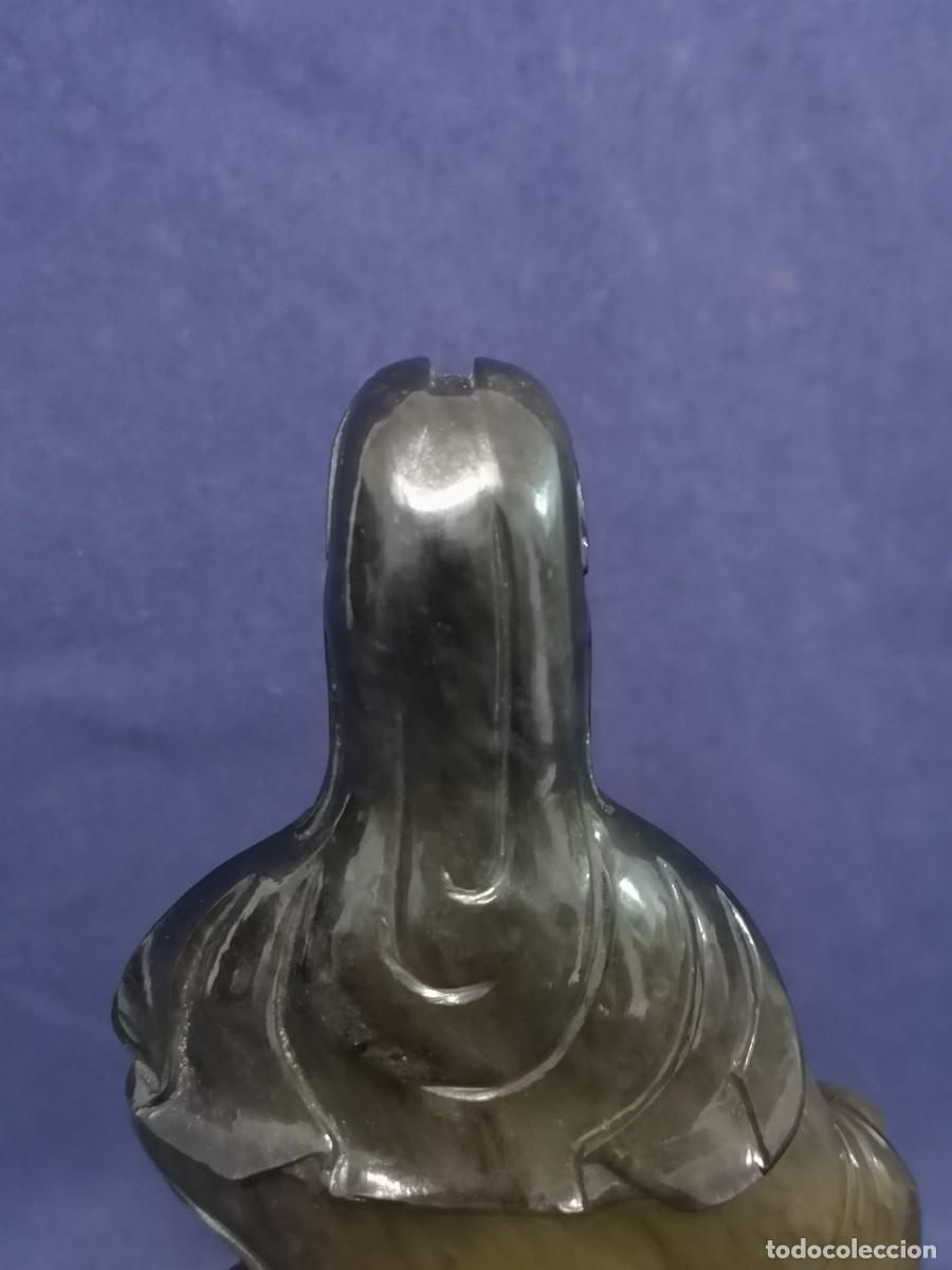 Arte: GUAN-YIN CHINA EN JADE VERDE - Foto 10
