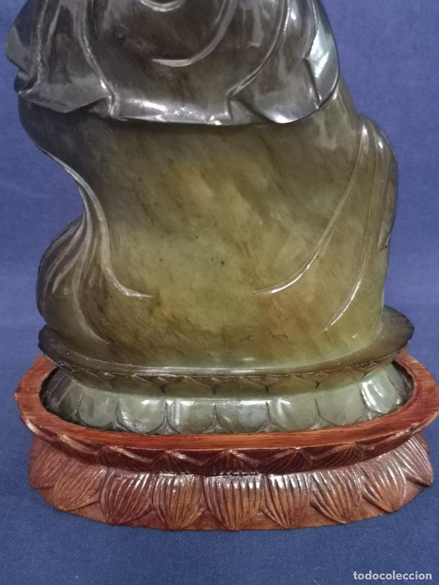 Arte: GUAN-YIN CHINA EN JADE VERDE - Foto 11