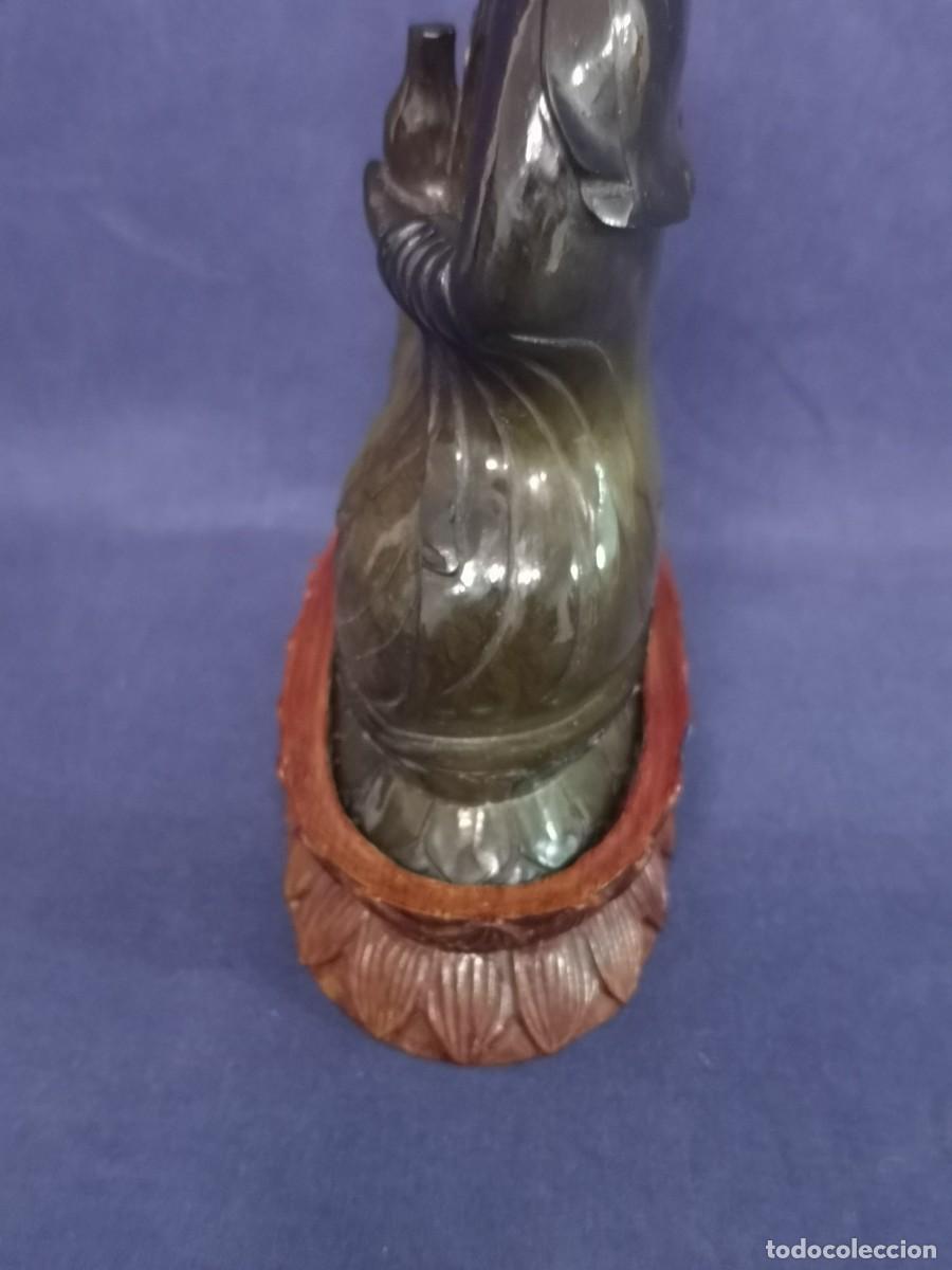 Arte: GUAN-YIN CHINA EN JADE VERDE - Foto 14