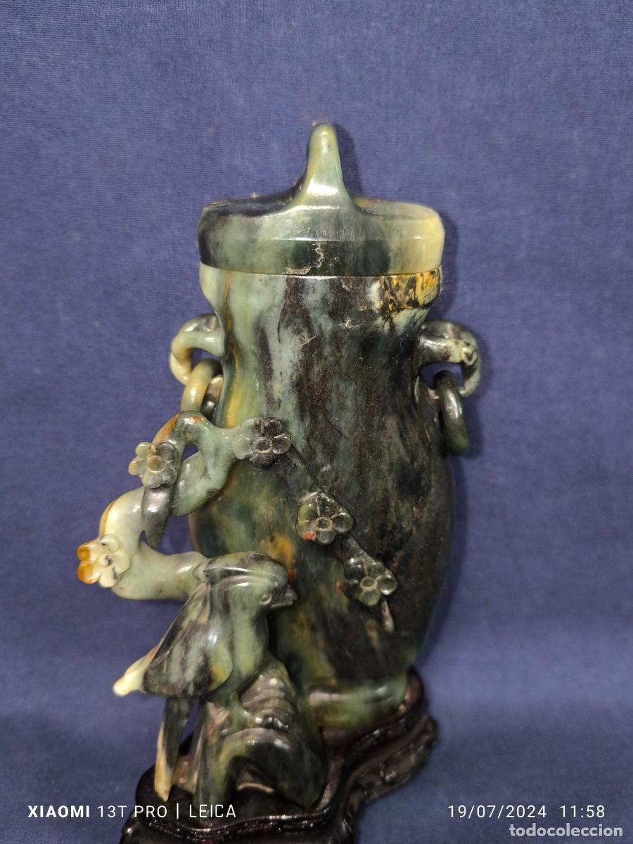Arte: POTICHE CHINO EN JADE VERDE - Foto 2