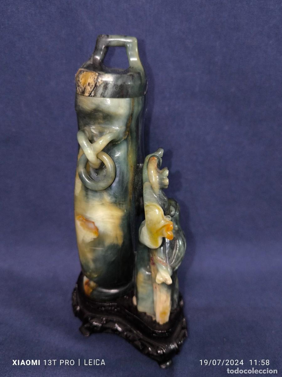 Arte: POTICHE CHINO EN JADE VERDE - Foto 4