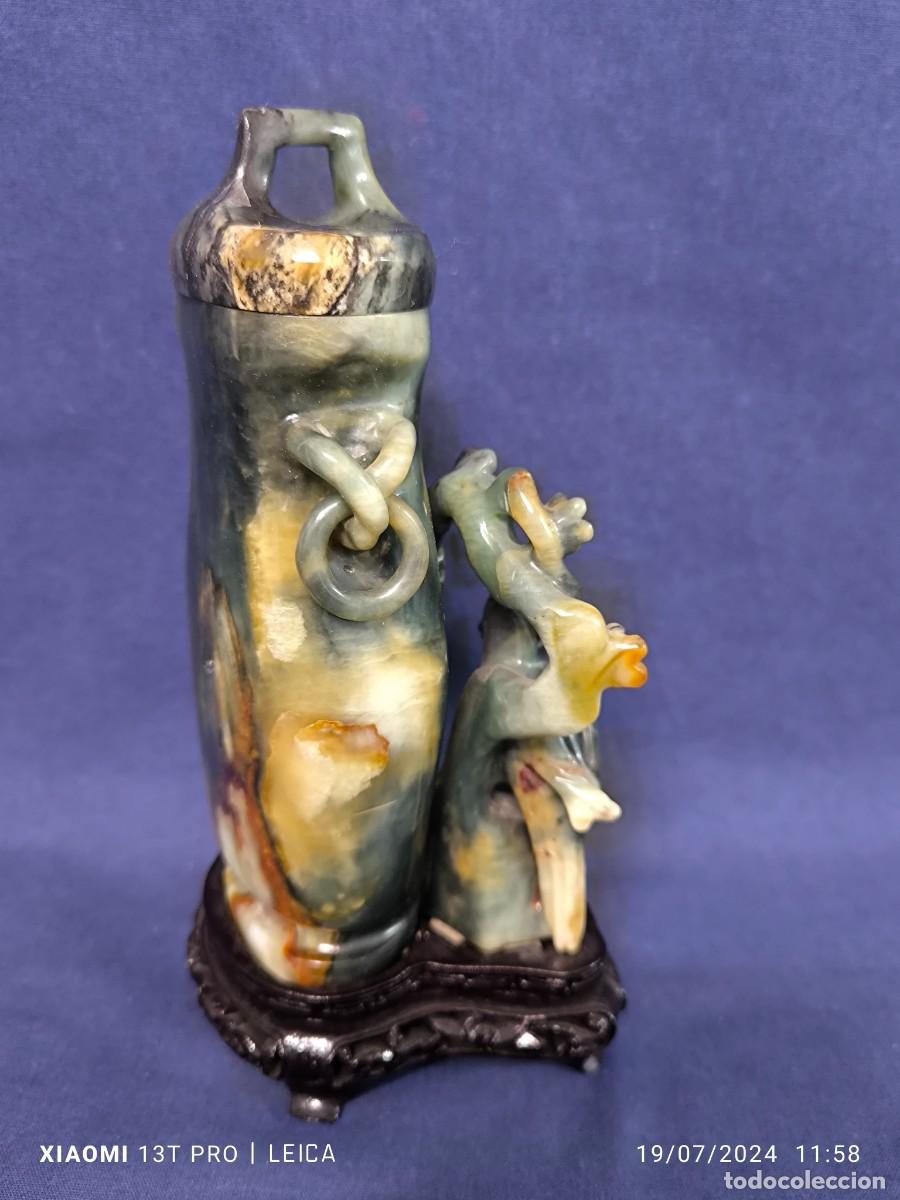 Arte: POTICHE CHINO EN JADE VERDE - Foto 5