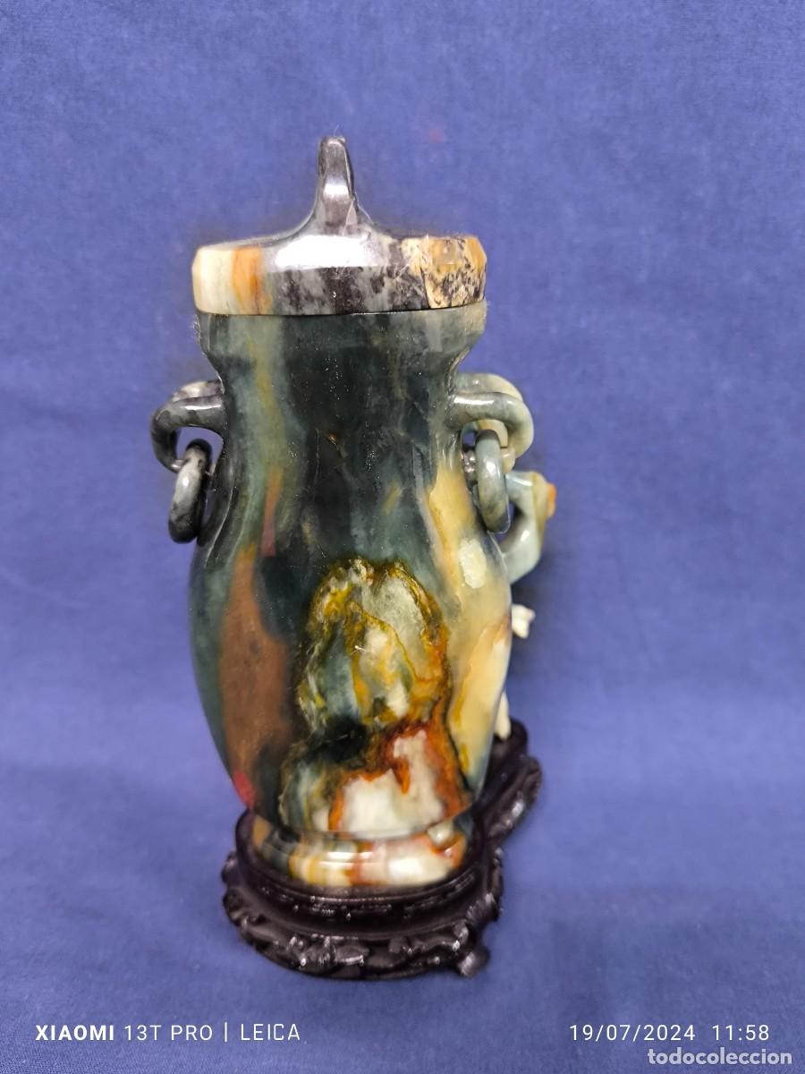 Arte: POTICHE CHINO EN JADE VERDE - Foto 6