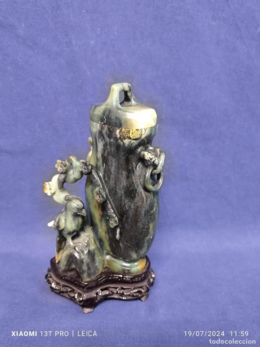 Arte: POTICHE CHINO EN JADE VERDE - Foto 8