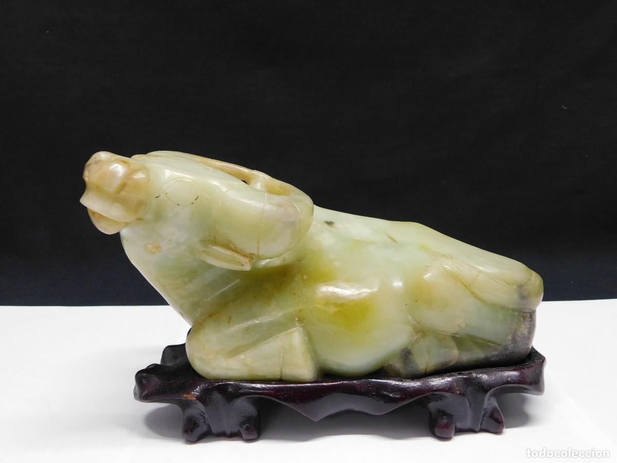 Arte: ESCULTURA TORO DE JADE - Foto 1