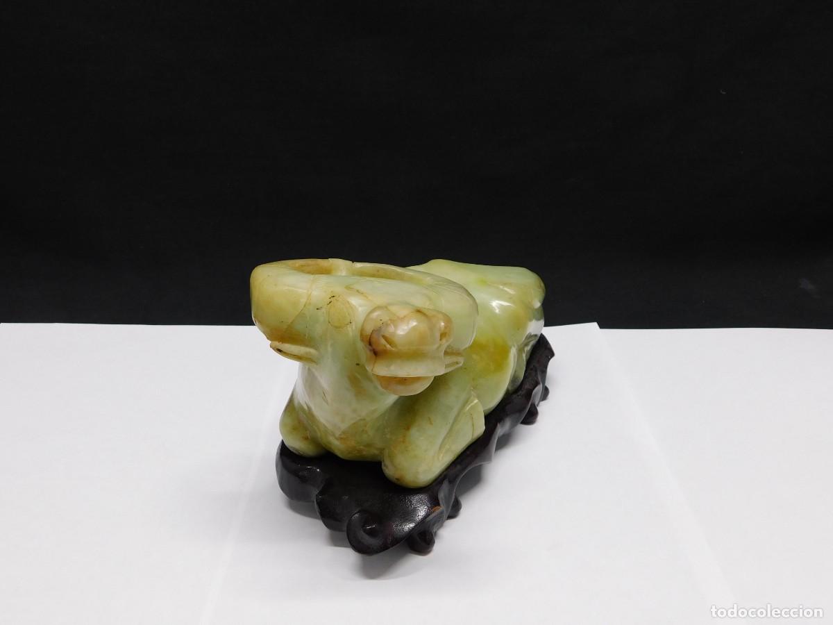 Arte: ESCULTURA TORO DE JADE - Foto 3