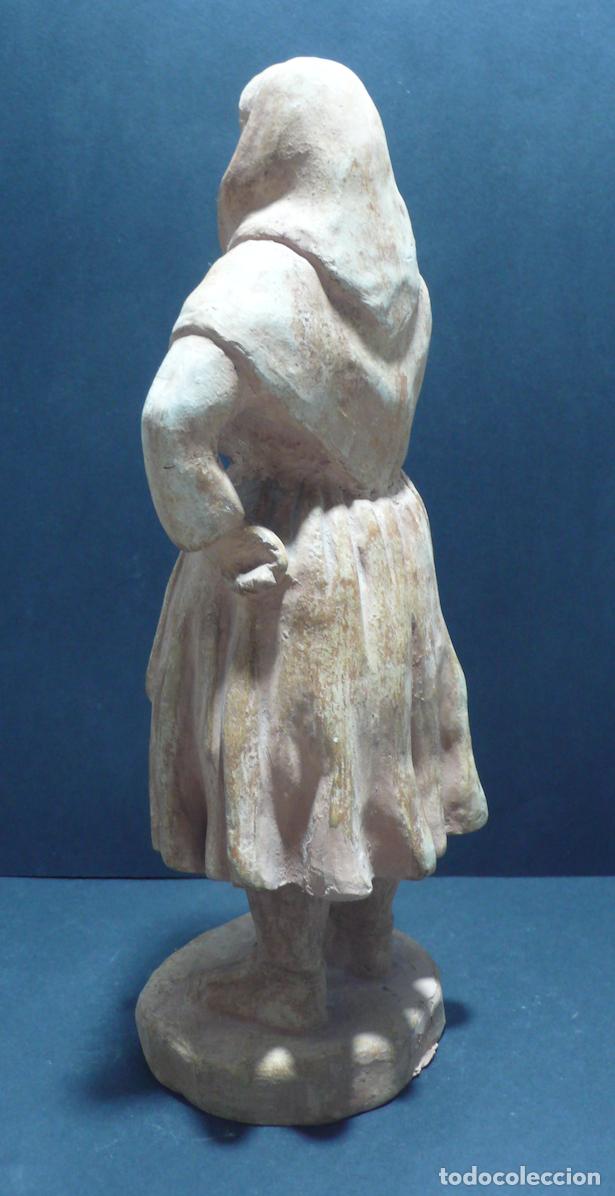 Arte: ESCULTURA DE MUJER EN TERRACOTA - Foto 3