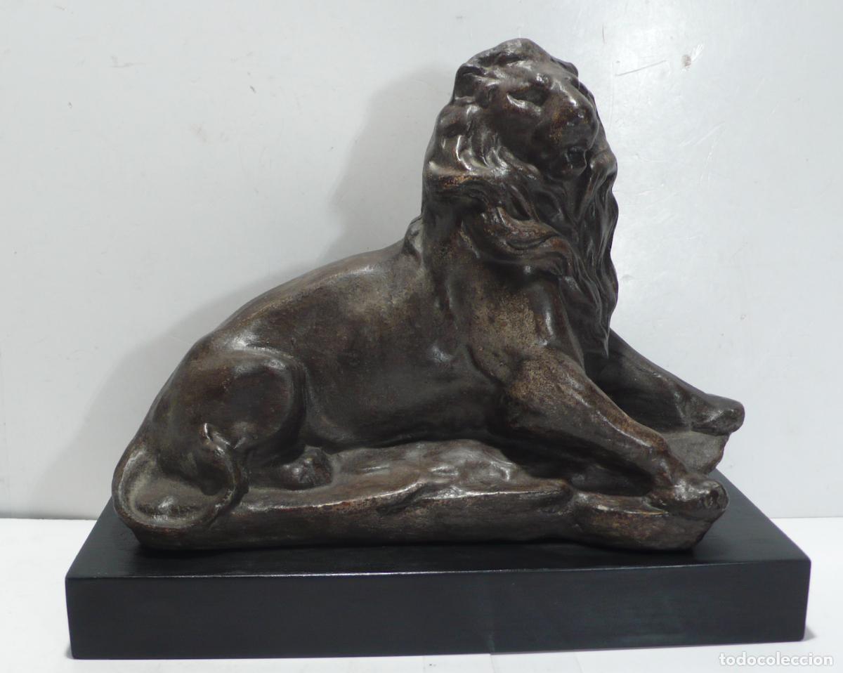 Arte: ESCULTURA DE LEON EN ESCAYOLA - Foto 1