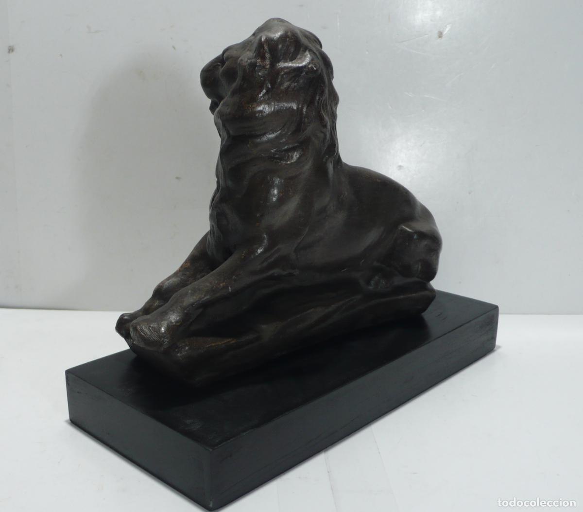 Arte: ESCULTURA DE LEON EN ESCAYOLA - Foto 2