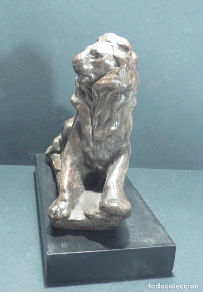 Arte: ESCULTURA DE LEON EN ESCAYOLA - Foto 5