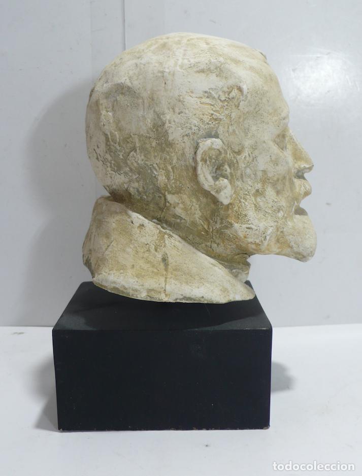 Arte: CABEZA DE HOMBRE EN YESO - Foto 2