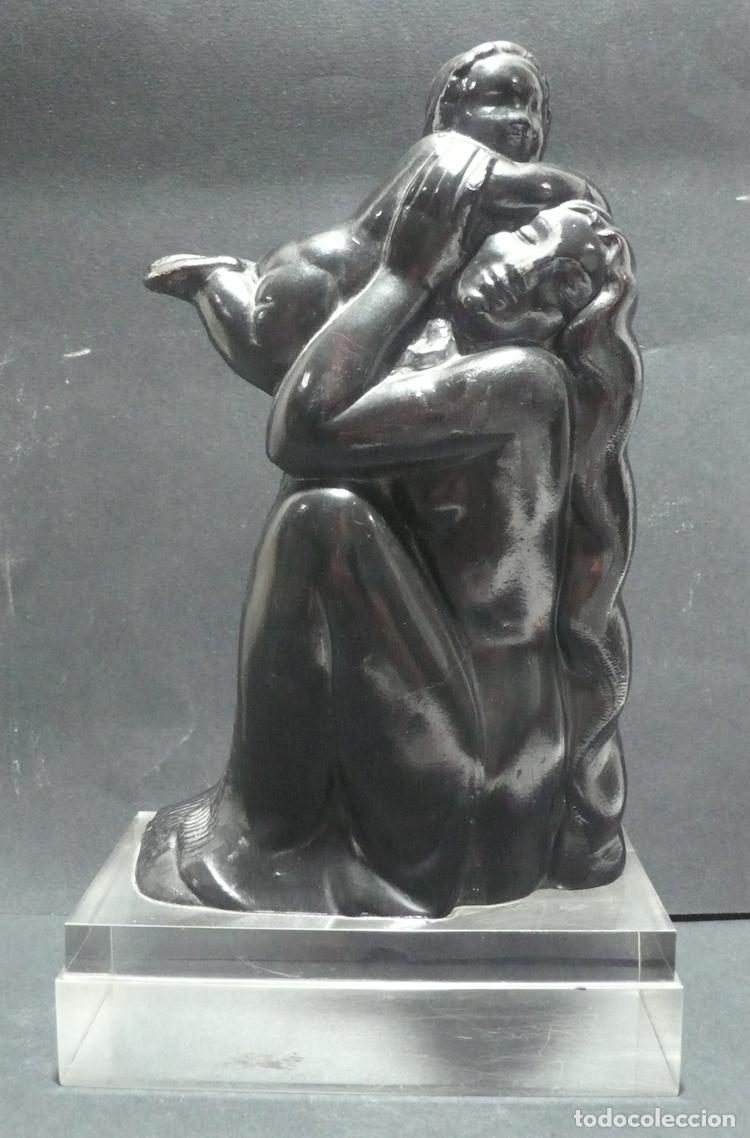 Arte: ESCULTURA DE MUJER CON NI&Ntilde;O - Foto 1