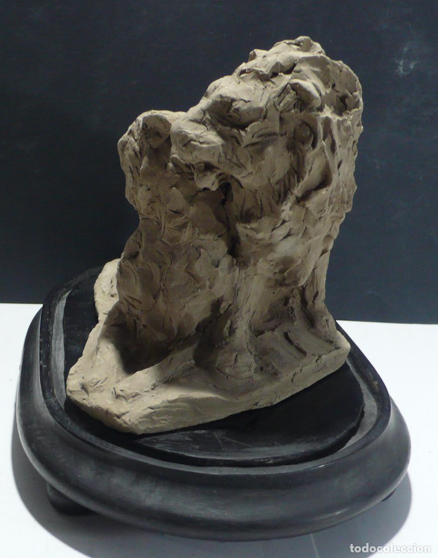 Arte: ESCULTURA DE LEON EN ARCILLA - Foto 2