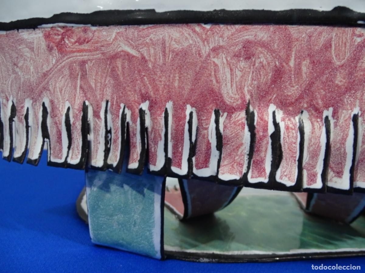 Arte: GRAN ESCULTURA EN ESMALTE DE PASTOR CON CESTA. AUTOR AN&Oacute;NIMO. - Foto 15