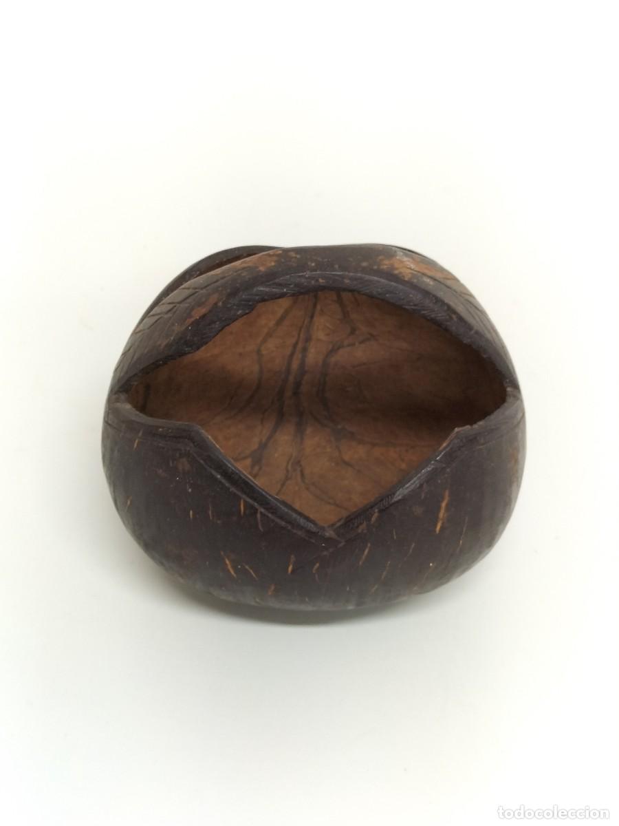 Arte: Preciosa Cesta - en Coco Tallado a Mano - Foto 3
