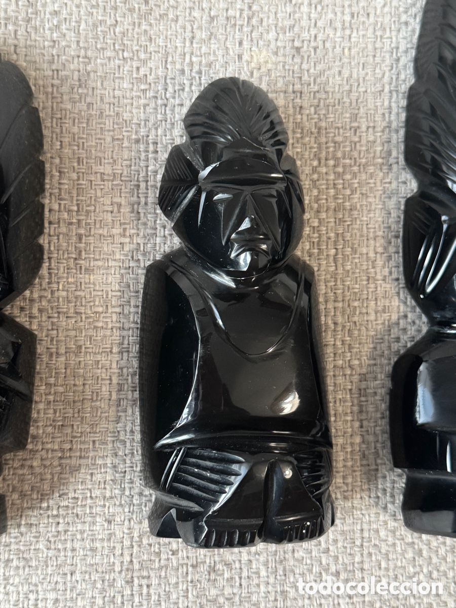 Arte: 2 Figuras Mayas Aztecas en &Oacute;nix - Foto 1