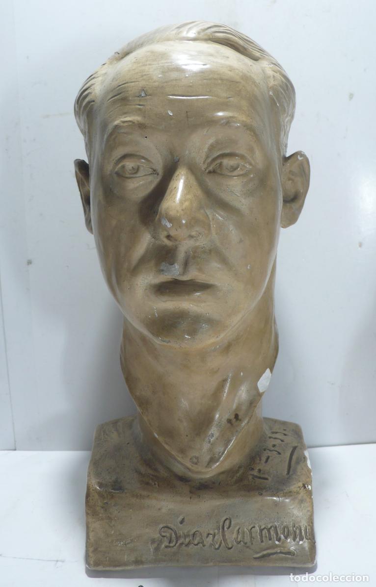 Arte: ESCULTURA DE CABEZA DE YESO - Foto 1