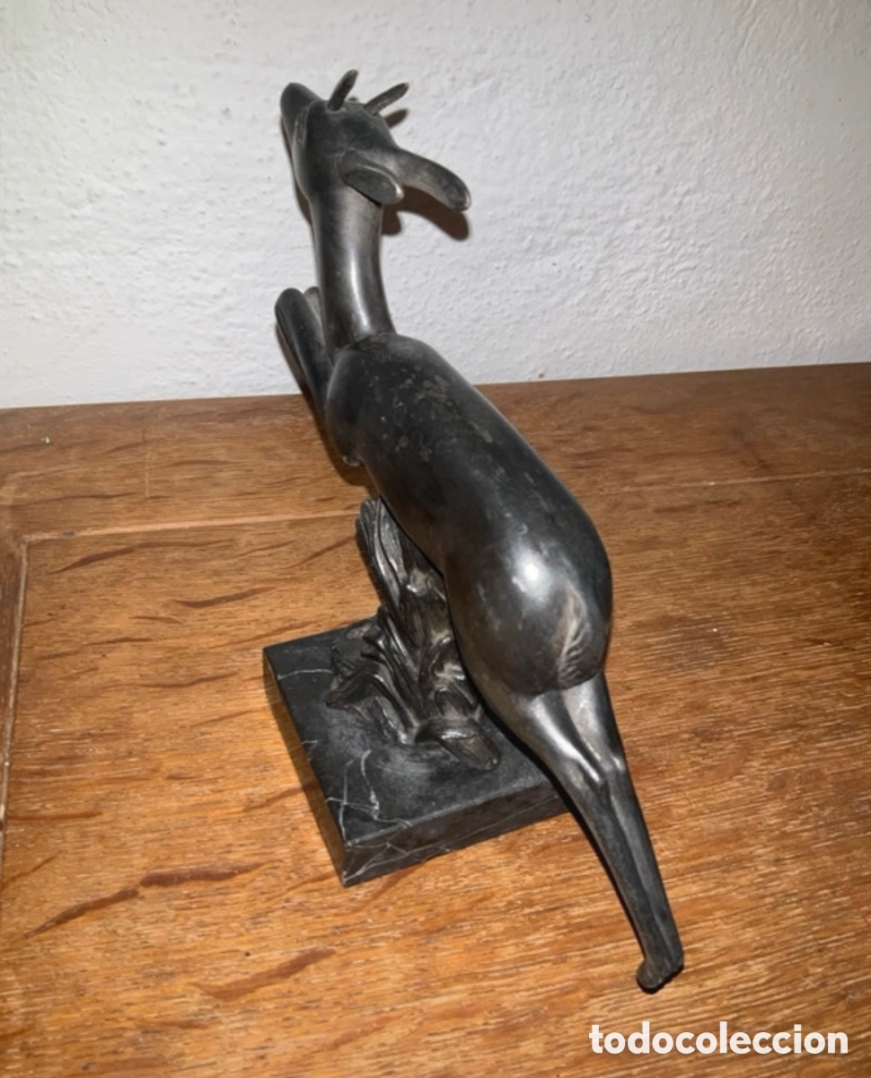Arte: Ciervo saltador vintage Art D&eacute;co - Foto 4