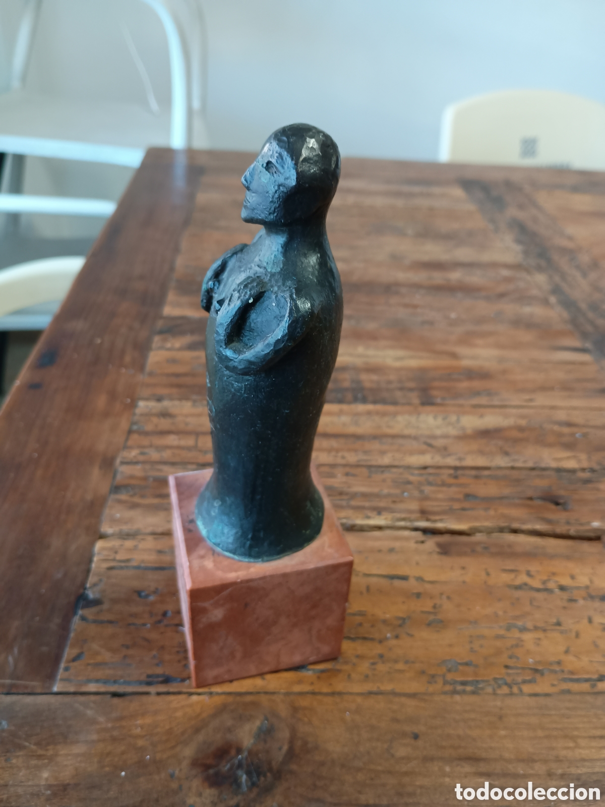Arte: Escultura bronce cobre m&aacute;rmol - Foto 3
