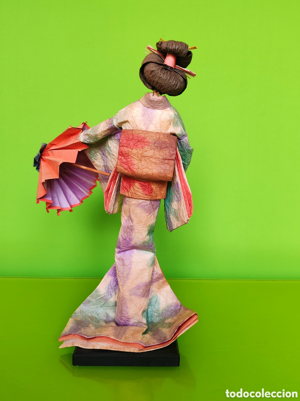 Arte: Figura geisha de papel - Foto 3