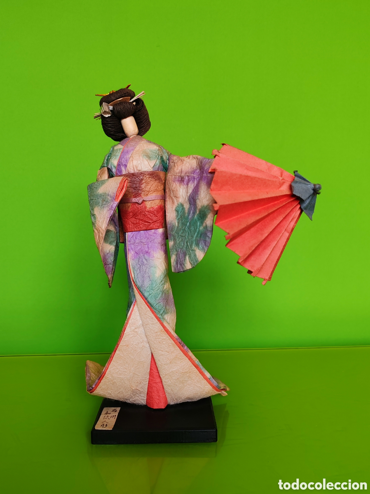 Arte: Figura geisha de papel - Foto 1
