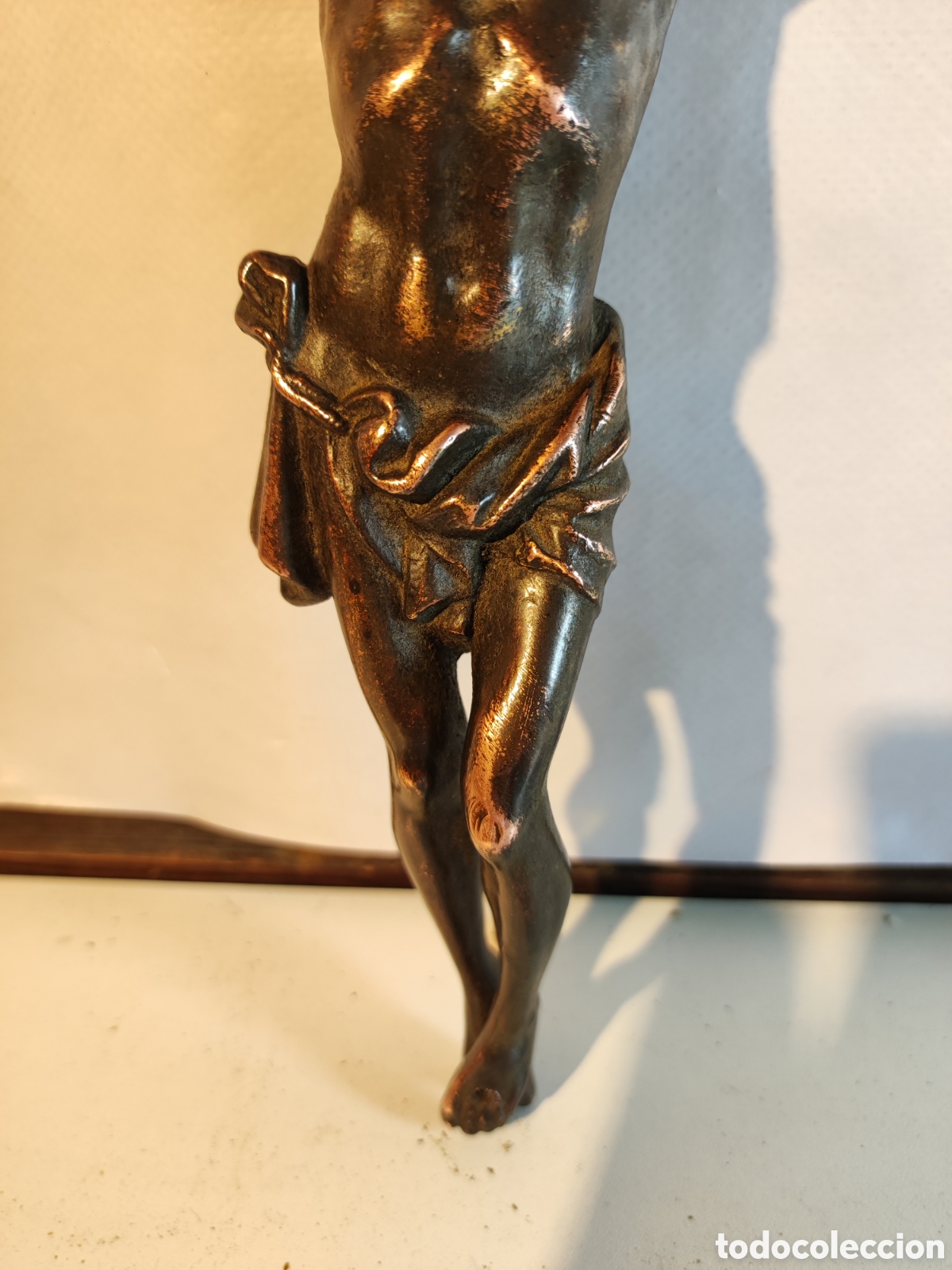 Arte: Cristo macizo cobre Antiguo - Foto 2