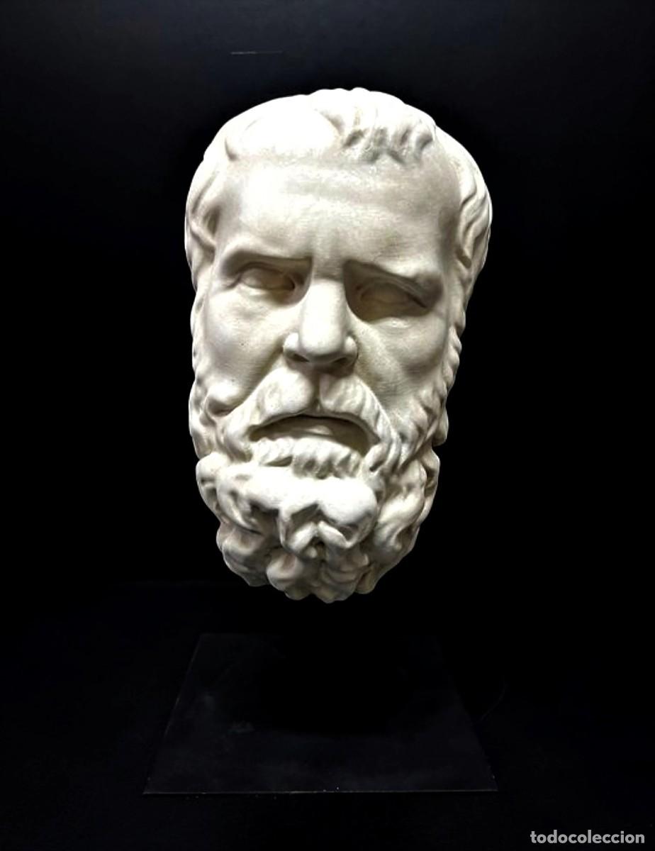 Arte: CABEZA DEL FILOSOFO SOCRATES - Foto 1