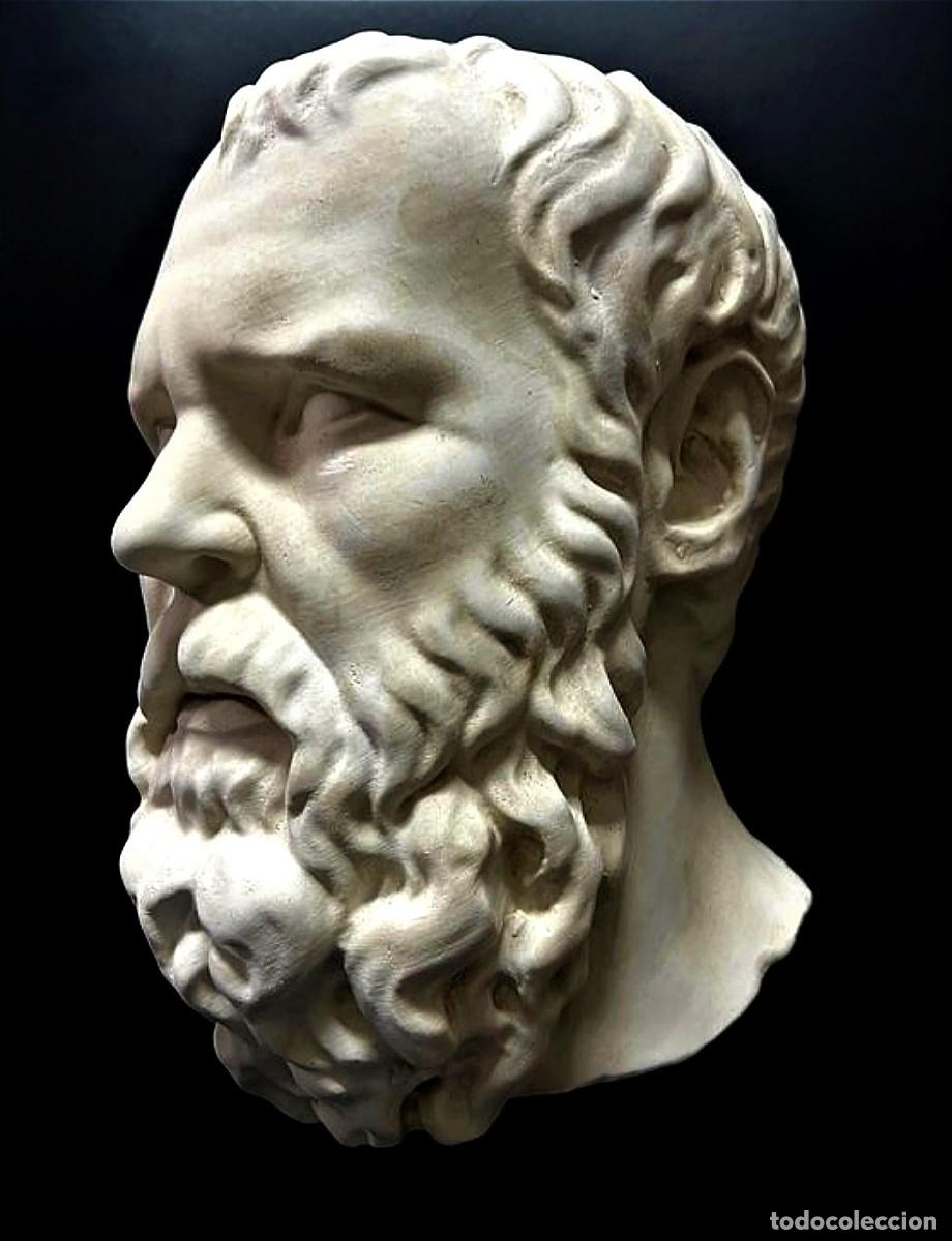 Arte: CABEZA DEL FILOSOFO SOCRATES - Foto 3