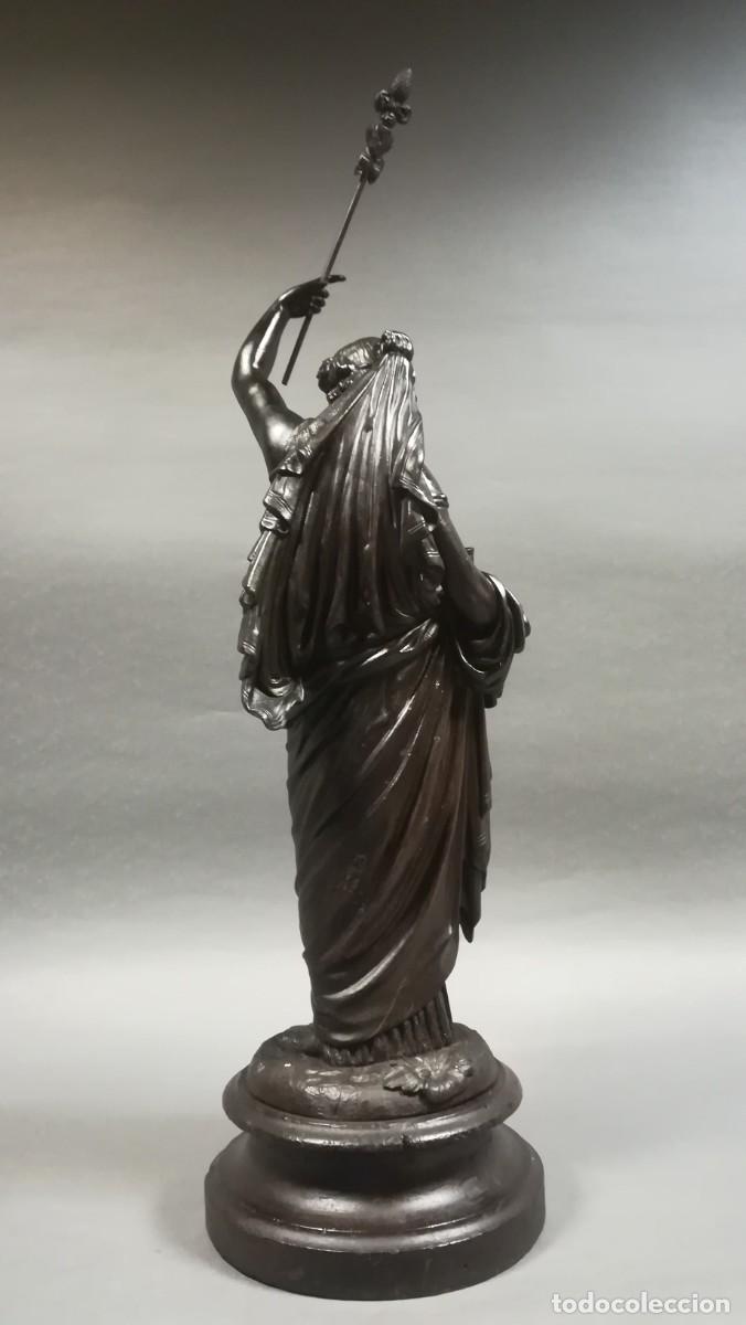 Arte: FIGURA DE CALAMINA DE UNA DAMA - Foto 8