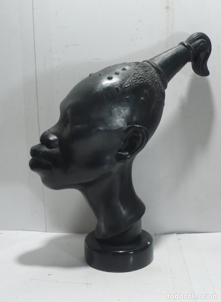 Arte: ESCULTURA CABEZA CERAMICA - Foto 2