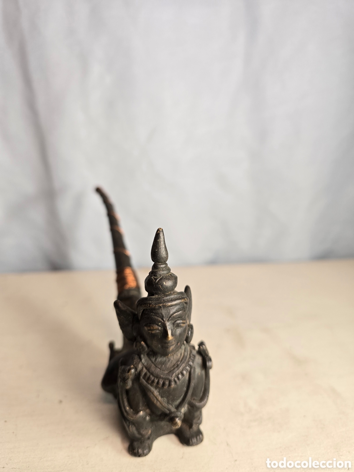 Arte: Estatua pipa de metal - Foto 2