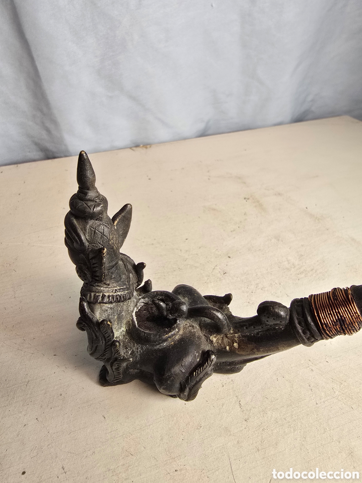 Arte: Estatua pipa de metal - Foto 5