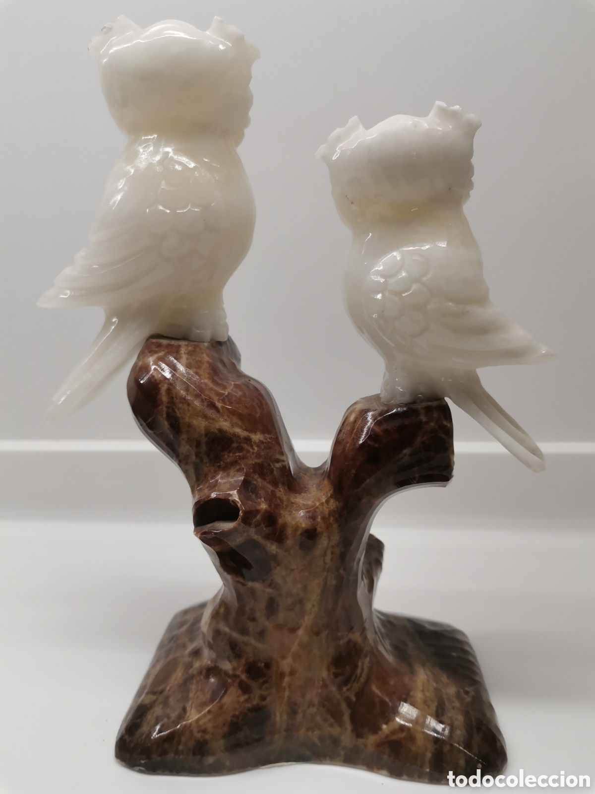 Arte: Figura pareja b&uacute;hos m&aacute;rmol - Foto 2