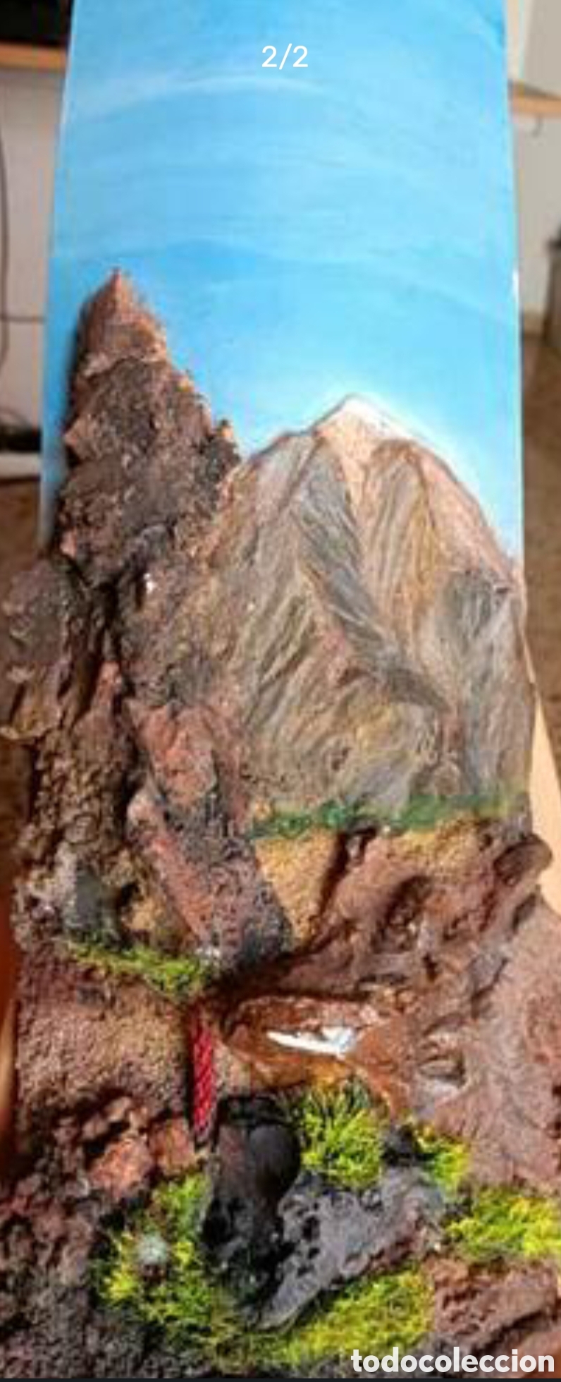 Arte: Teja canaria Teide relieve - Foto 1