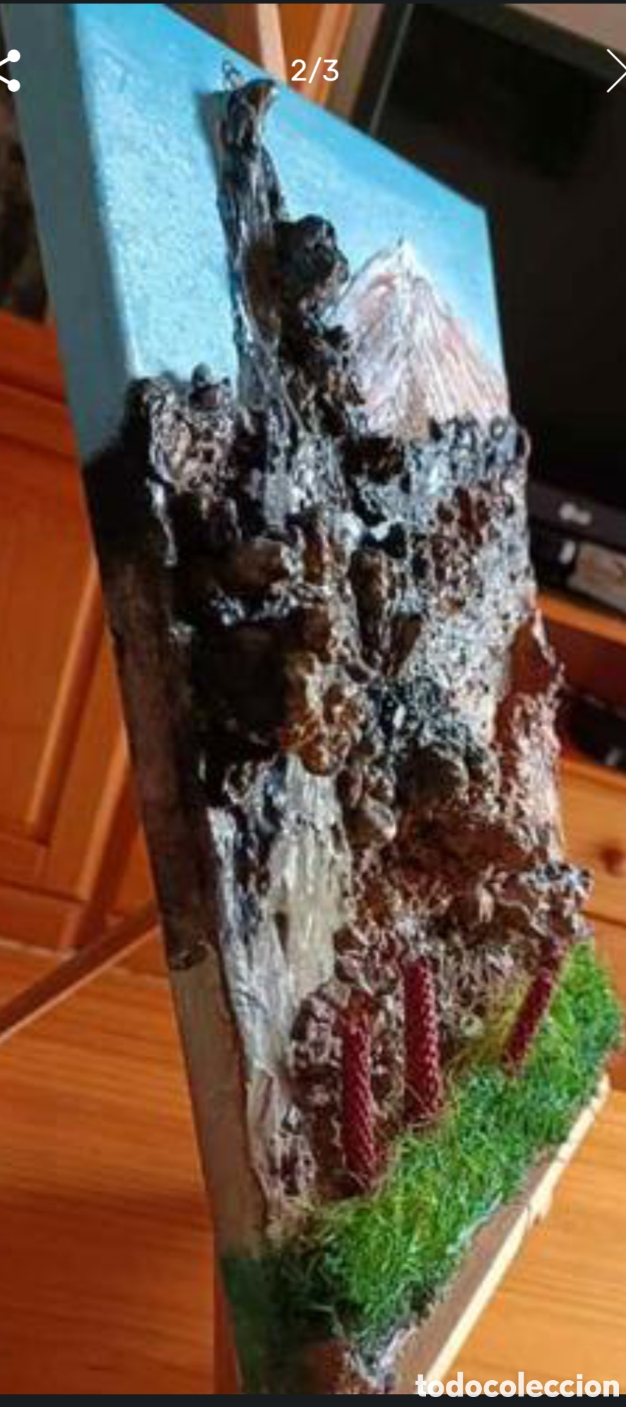 Arte: Cuadro del Teide en relieve - Foto 3