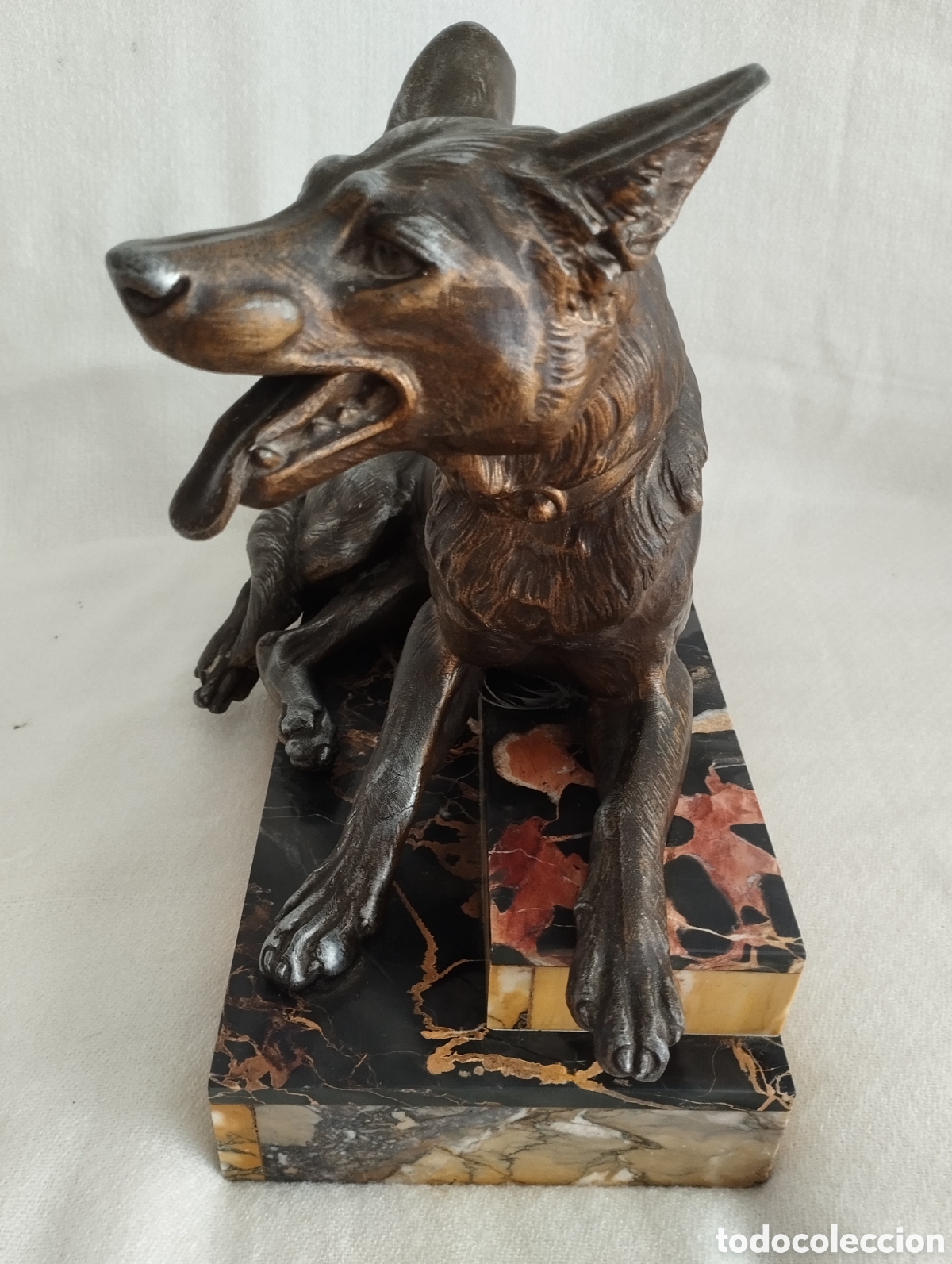Arte: Antiguo Perro Calamina y M&aacute;rmol. - Foto 2
