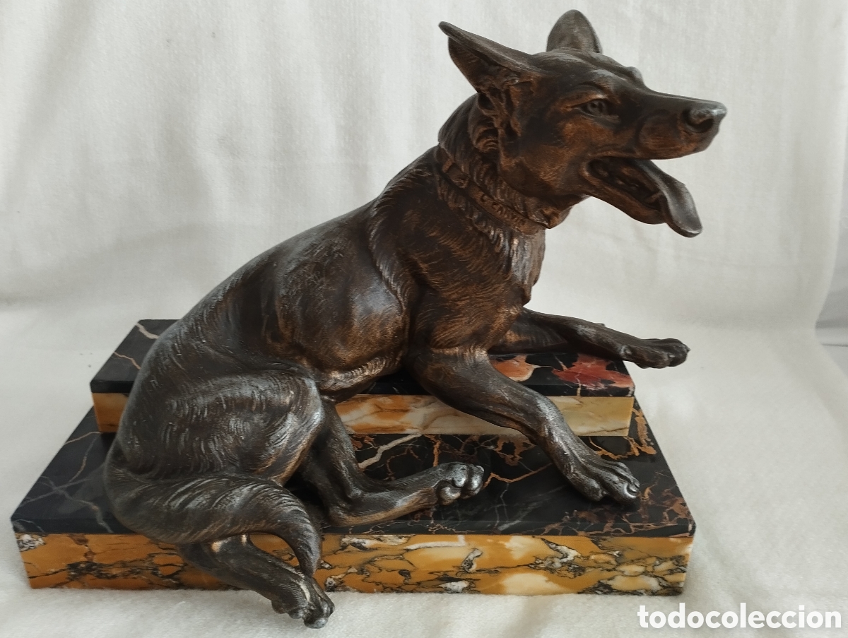 Arte: Antiguo Perro Calamina y M&aacute;rmol. - Foto 4