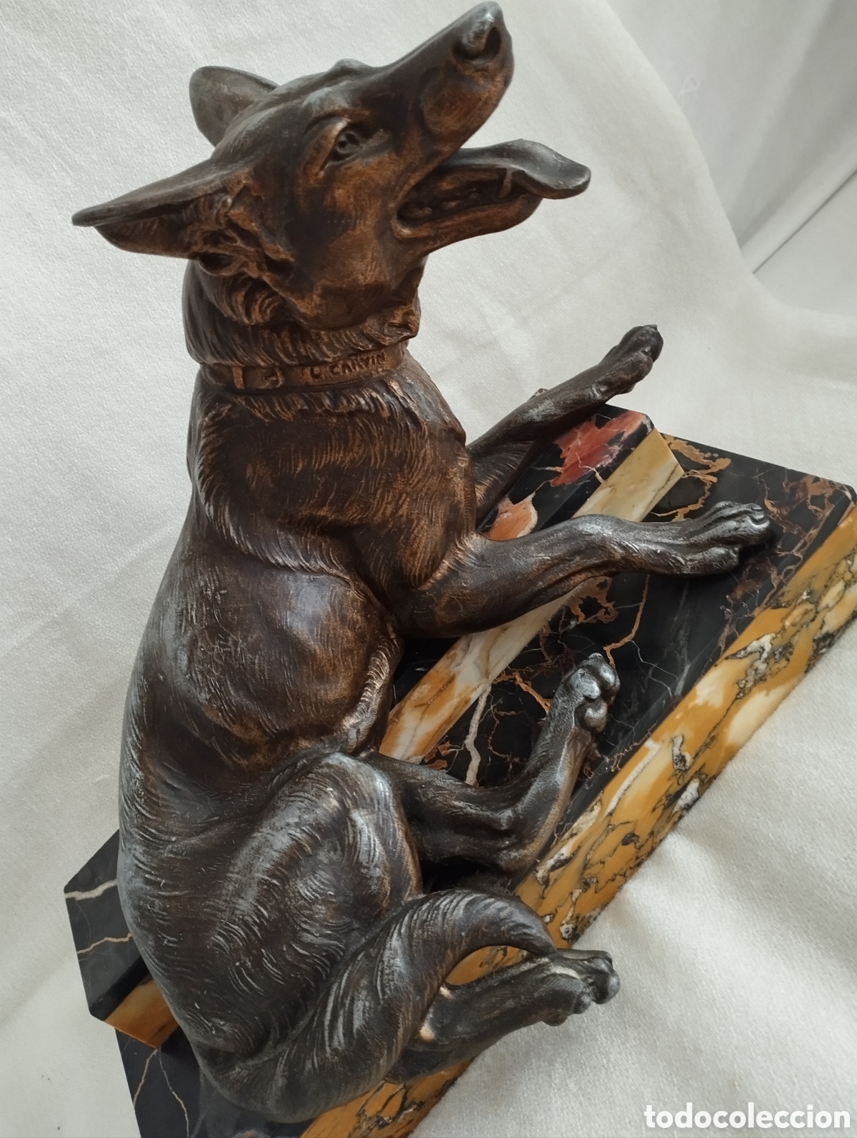 Arte: Antiguo Perro Calamina y M&aacute;rmol. - Foto 8