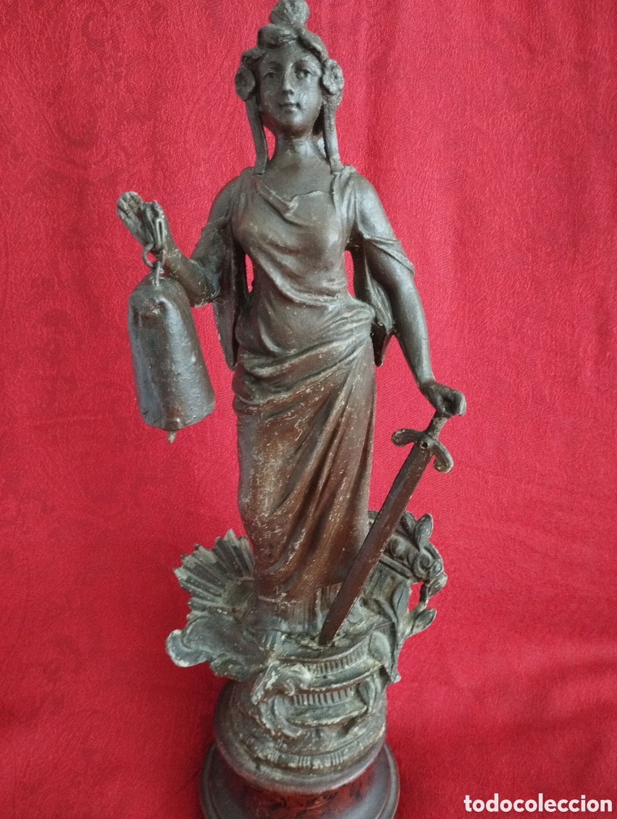 Arte: Antigua Figura Calamina. - Foto 1