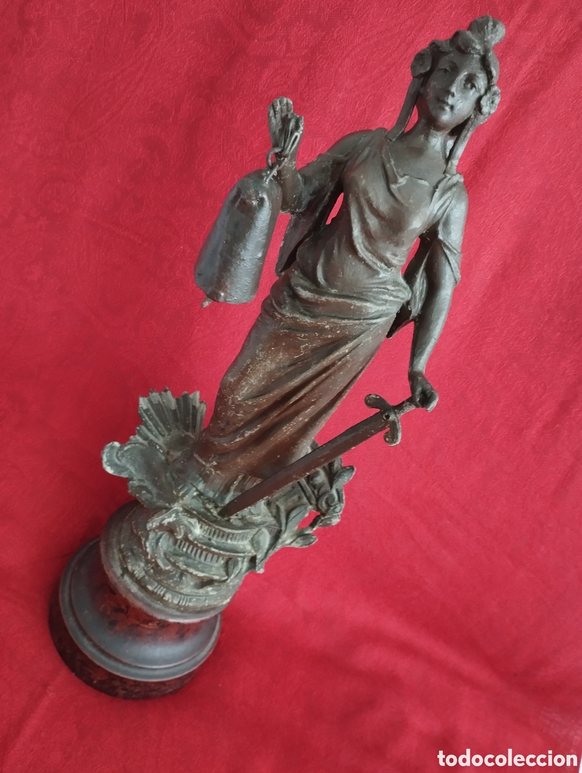 Arte: Antigua Figura Calamina. - Foto 4