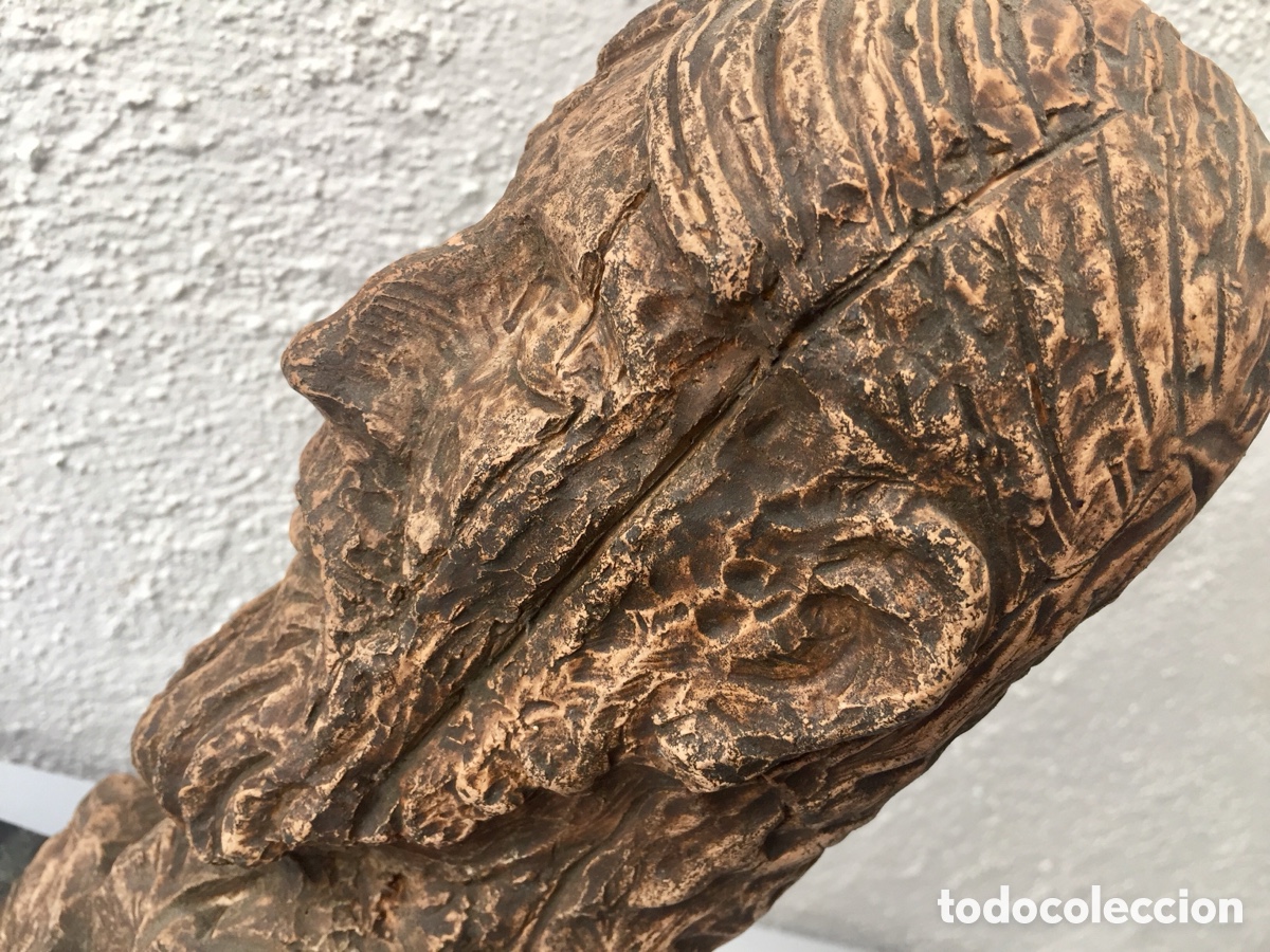 Arte: Figura Cabeza con peana de m&aacute;rmol - Foto 6