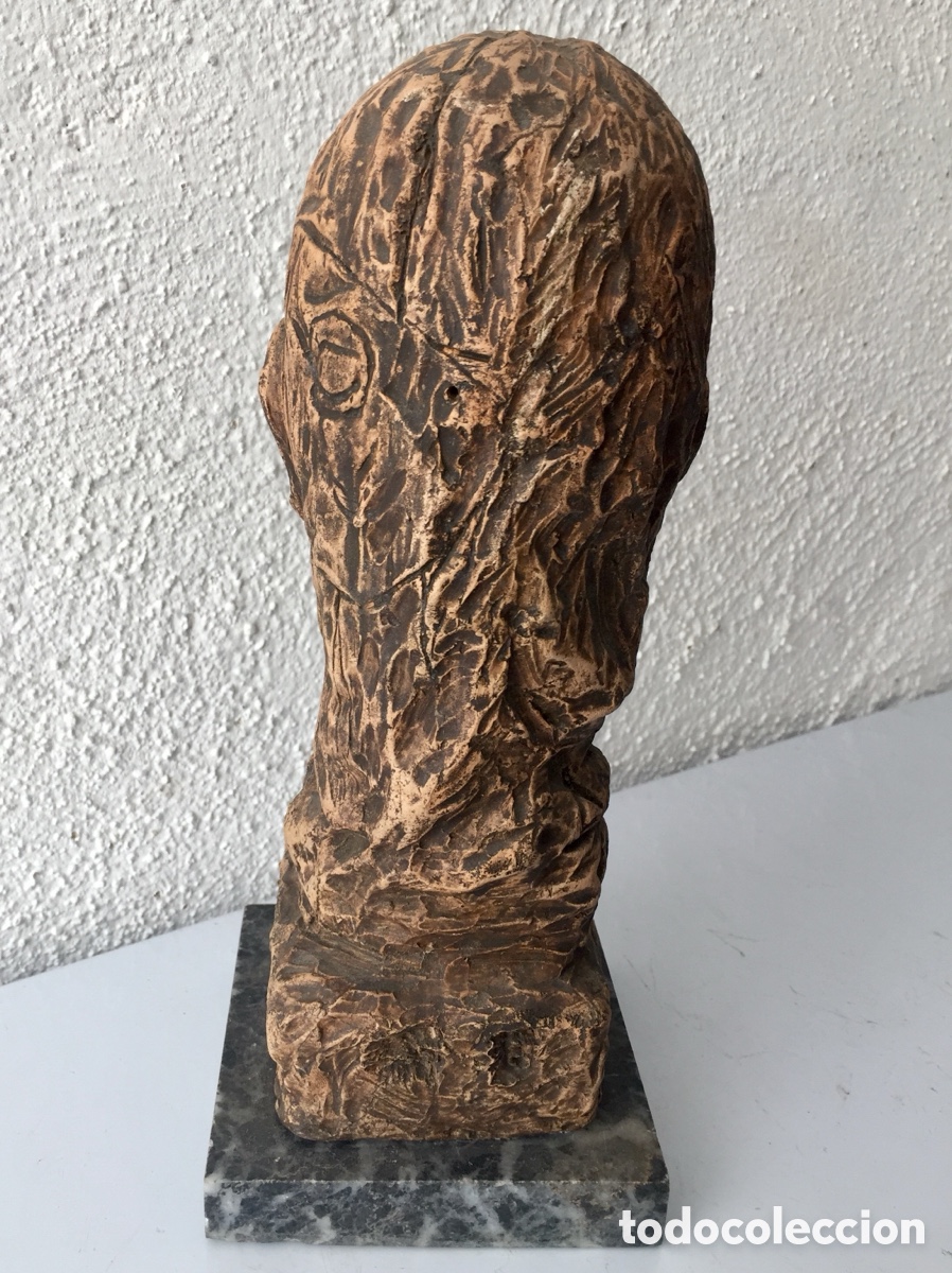 Arte: Figura Cabeza con peana de m&aacute;rmol - Foto 10