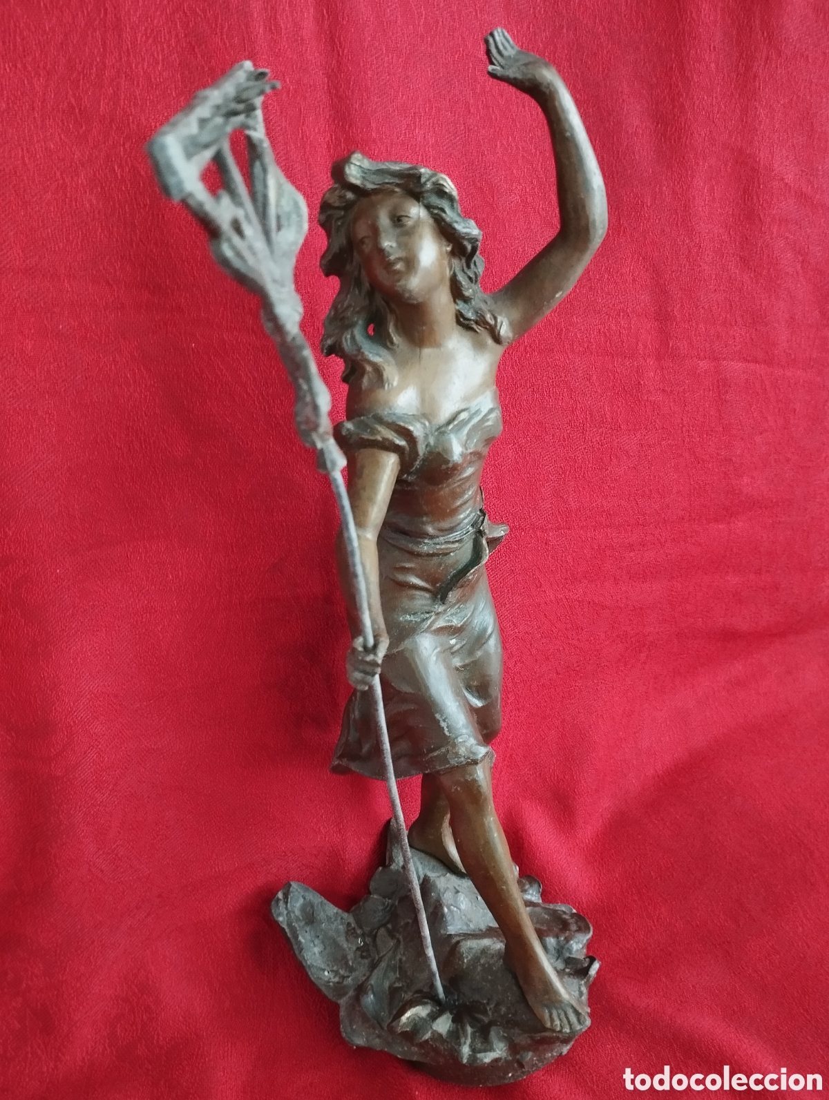 Arte: Antigua Figura Calamina. - Foto 2