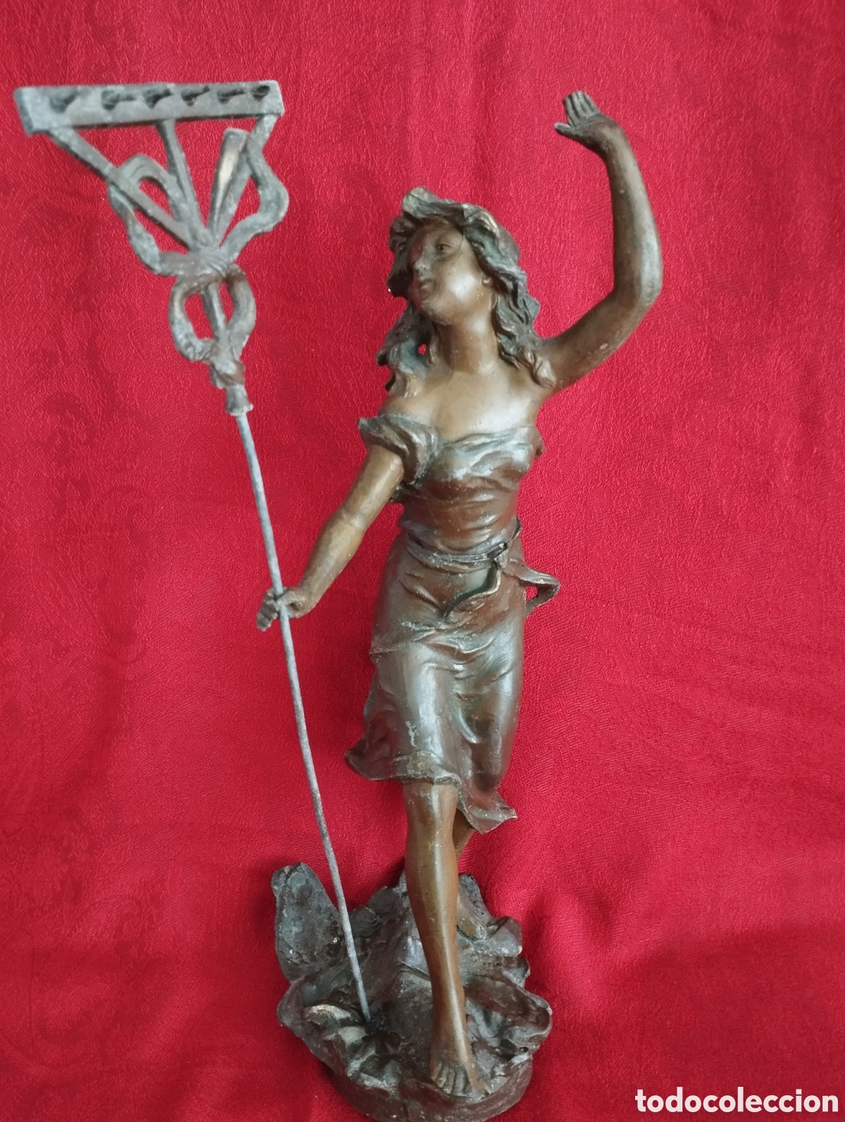 Arte: Antigua Figura Calamina. - Foto 3