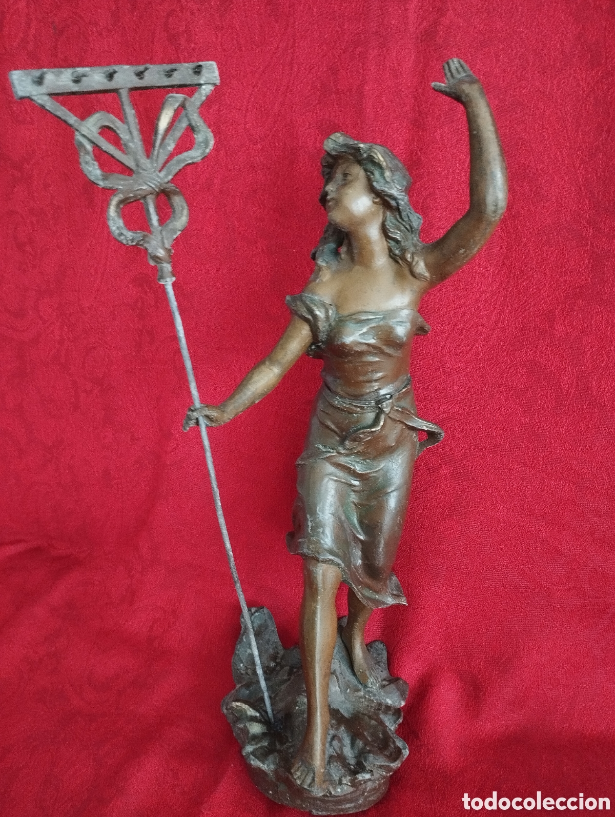 Arte: Antigua Figura Calamina. - Foto 4