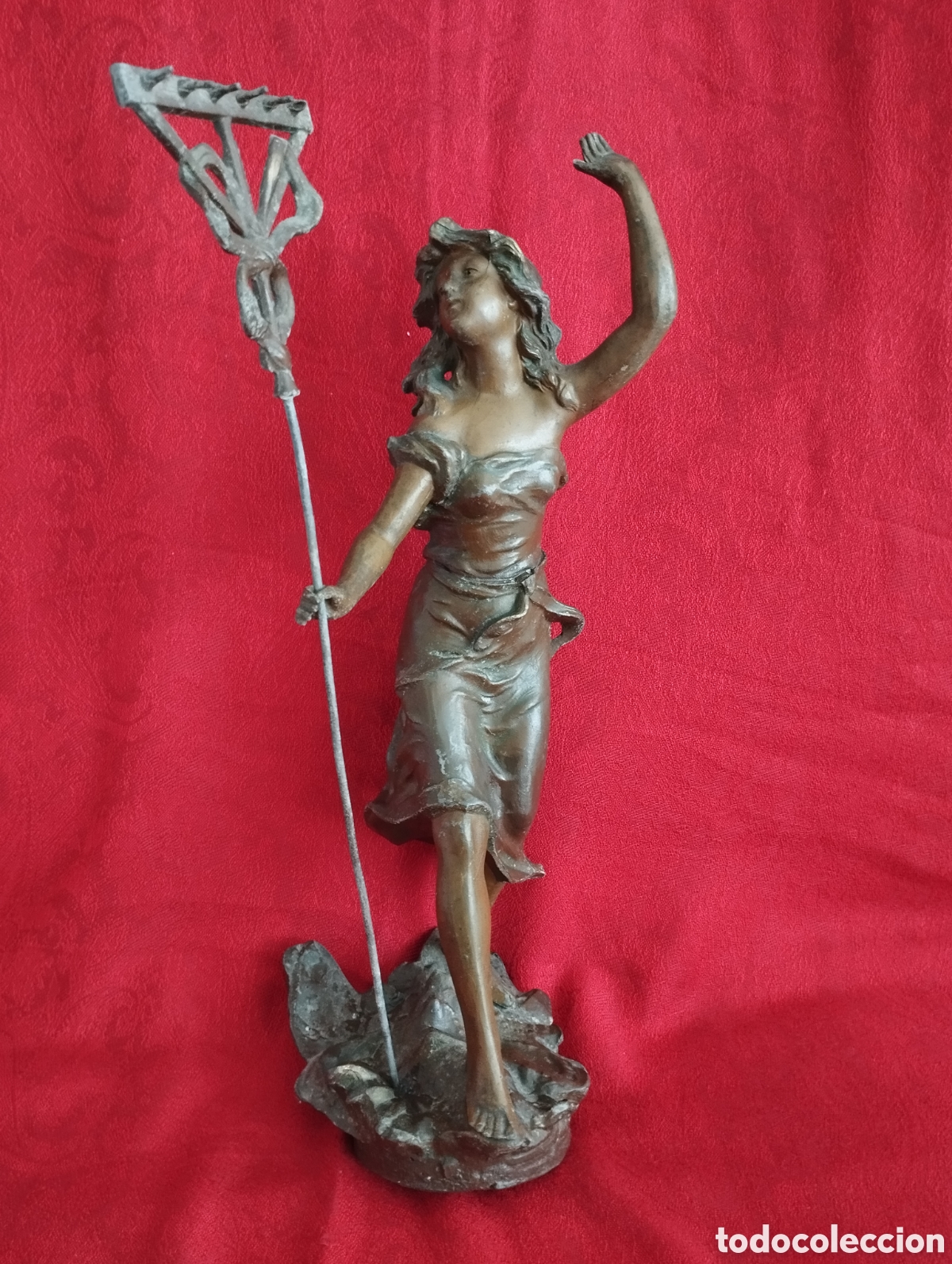Arte: Antigua Figura Calamina. - Foto 5