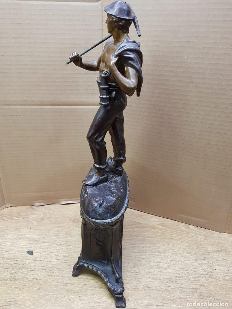 Arte: ESTATUA DE UN MINERO-CON RELOJ - Foto 5